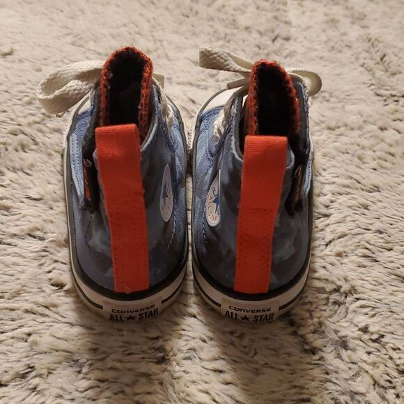 Converse All Stars High Top American Flag Print Shoes Sneakers US Infant Size 6 - Picture 6 of 9